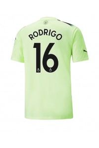 Fotbalové Dres Manchester City Rodri Hernandez #16 Třetí Oblečení 2022-23 Krátký Rukáv